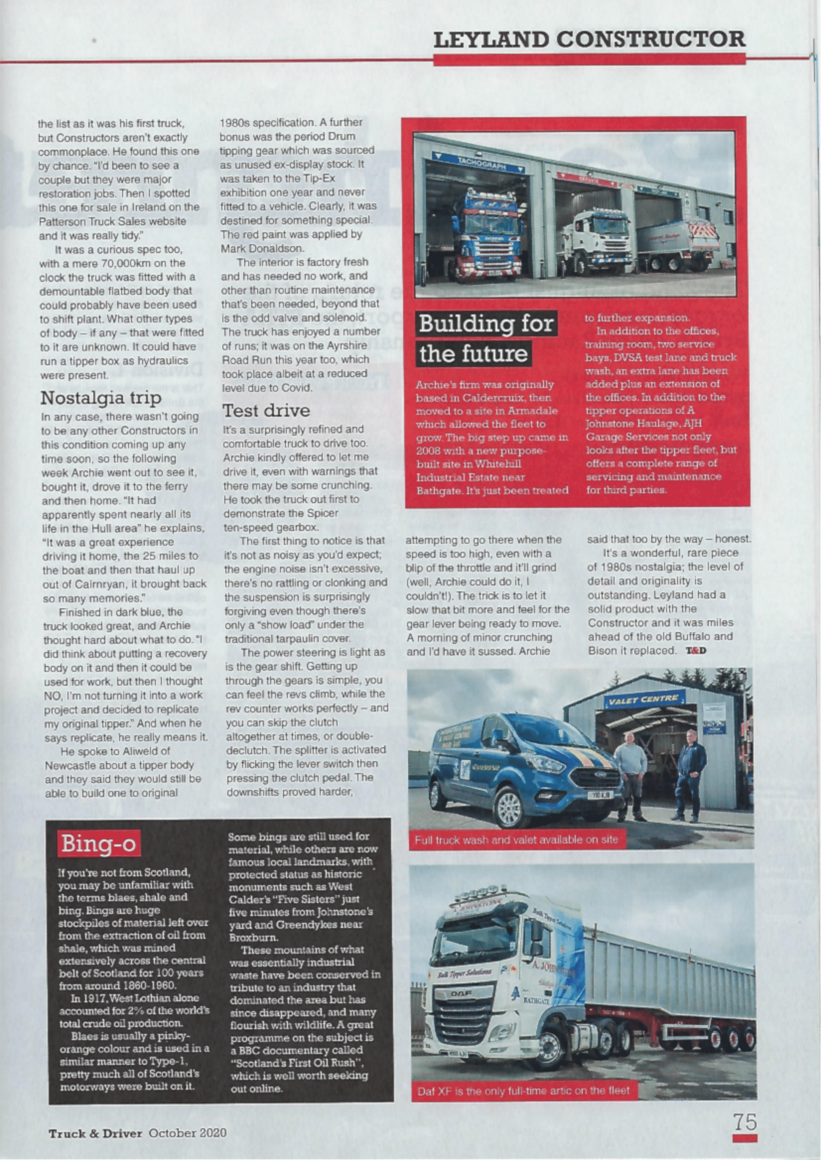 Truck and Driver page 70 to 75